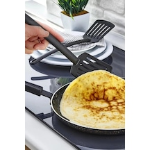 1 Adet Pratik Yanmaz Yapışmaz Teflon Spatula- 220 Dereceye Dayanıklı Teflon Servis Sıpatulası Plasti Diğer