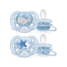 Philips Avent Ultra Soft Emzik 6-18 Ay Erkek-9035902201775 Beyaz