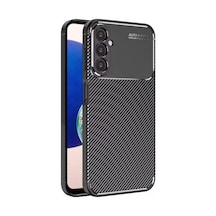 Coverzone Galaxy A05s İle Uyumlu Silikon Kılıf Kamera Korumalı Karbon Tpu Brimstone Ultra Slim Fit Delux Siyah