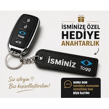 İsimli Togg Anahtarlık , Kişiye Özel - Hediyelik İsimli Togg Araç Logolu Anahtarlık - İsimli Araba A