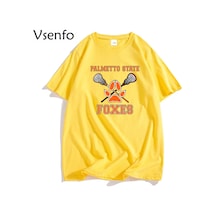 Flood Of Style Palmetto Devlet Tilkiler T Shirt Erkekler Pamuk Tüm Oyun İçin Nora Sakavic T Shirt Komik O-bo Sarı