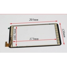 Polypad İ8 Pro 4 İçin Dokunmatik - Fpc-fc80j111-00 - Siyah