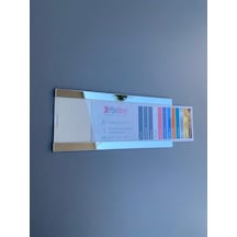 Kolay Değiştirilebilen Kendinden Yapışkanlı Pratik Silver Kapı İsimliği
