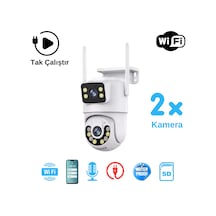 Radex Rd-wifi306 3mp+3mp 4 Kameralı Full Hd Wifi Güvenlik Kamerası-gece Görüş-wifi-sesli-