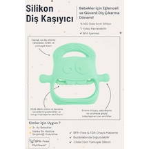 Açık Yeşil Bebek Silikon Diş Kaşıyıcı Diğer