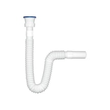 More Home Lüks Körüklü Lavabo Sifonu Gider Borusu Akordiyon Pl...