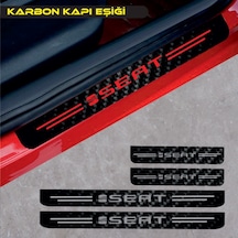 Seat Altea Karbon Kapı Eşiği Oto Sticker 4 Adet