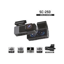 Kayıt Cihazı 4k 3.2'' Ekran 2 Kameralı Araç İçi Kamera Sc-250