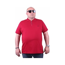 Moc Grande Mocgrande Büyük Beden Likralı Klasik Polo Tişört 11500 Bordo Bordo Çok Renkli