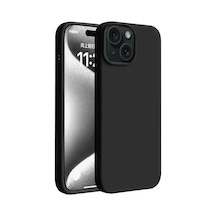 Newface Apple iPhone Uyumlu 15 Plus Kılıf First Silikon - Siyah