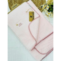 Bebek Battaniyesi Yeni Tasarımlar Müslin Ve Welsoft 85 95 // 2025 // 6005 // Pembe