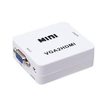 Powermaster Pm-18698 Vga To Hdmı Ses Girişli Mini Model Dönüştürücü