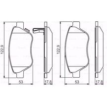 Opel Corsa D 1.4 2006-2014 Bosch Ön Fren Balatası