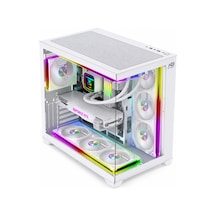 Alpha Royal 7x Argb Fan Kumanda Ve Kontrolcü Atx Boş Bilgisayar Kasası Beyaz