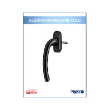 Cam Balkon Alüminyum Pencere Kol Siyah