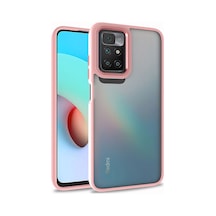 Zore Redmi 10 Kılıf Nvth Flora Kapak - Rose Gold