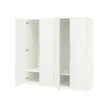 Ikea Beyaz Fonksiyonel Kapaklı Gardırop Beyaz-kırık Beyaz