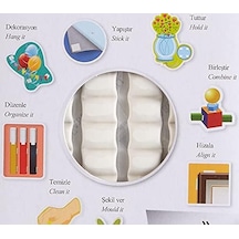 Tack-it Beyaz, 50 Gr, 90 Parça, Yeniden Kullanılabilir Hamur Yapıştırıcı, Sökülebilir Ve İz Bırakmaz