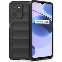 Hnrlıshp Newface Realme C35 Kılıf Optimum Silikon - Siyah