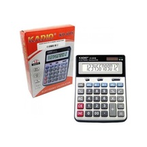 Kadio Kd-6118 Masaüstü Hesap Makinesi - 12 Haneli Büyük Lcd Ekran, Güneş Enerjili Ve Pilli, Çift Güç Kaynağı, Çok Renkli