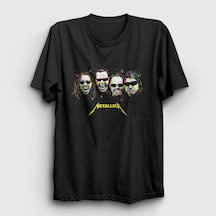 Presmono Unisex Band Metallica T-shirt Siyah