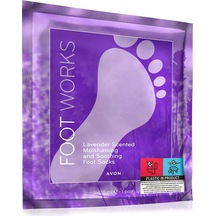 Avon Foot Works Lavanta Özlü Nemlendirici ve Ayak Çorabı 2 x 20 ML