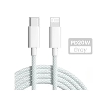 Hongmei İphone 14 13 12 11 Pro Max Xs 8 Ve İpad Uyumlu İçin 20w Usb C Hızlı Şarj Kablosu Whıte 1.5m