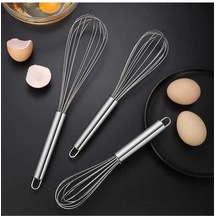 Ulzyvf Yumurta Ve Pişirme Paslanmaz Manuel Karıştırma Çırpıcı, İnç İçin Gelişmiş Dövme Çelik Balon Aracı, 12.2 Cm Mutfak Yardımcısı Paslanmaz Çelik