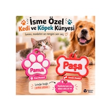 İsme Özel Kedi Köpek Künyesi İsim Ve Telefon Numaralı Tasma İsimliği, Pati Veya Kemik Model - 929132500