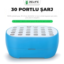 Relıfe Rl-304m 160w Yüksek Güç 30 Port Akıllı Endüstriyel Şarj İstasyonu Telefon/tablet