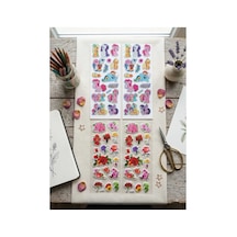 58 Adet Kabartmalı Sticker 4 Sayfa Diğer