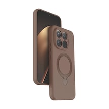 Newface Xiaomi Mi 15t Pro Regal Magsafe Standlı Kapak - Çöl Titanyum