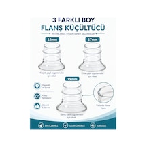Babyhope Göğüs Pompası Kalkanı Silikon Flanş Küçültücü 15-17-19 Mm 3'lü Set