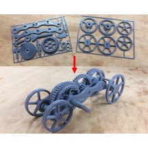 3d Kurmalı Araba Plastik Puzzle Yapboz Montessori