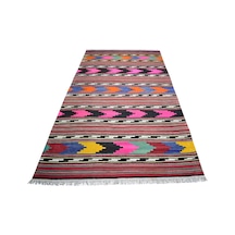 Zehra Abla Halı Antika El Dokuma Şaheser Hafik Zara Sivas Yün Kilim 7014 Çok Renkli