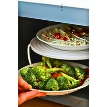 Mikrodalga Buzdolabı Rafı Katlanabilir 2'li Çok Renkli Çok Renkli