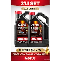 Motul 8100 X Clean Efe 5W-30 Dexos2 C2/C3 Motor Yağı 2 x 4 L