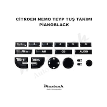 Citroen Nemo Teyp Tuş Takımı Pianoblack