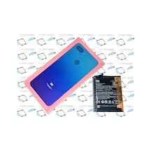 Xiaomi Uyumlu mi 8 lite Arka Pil Batarya Kapağı + Pil Batarya MAVİ