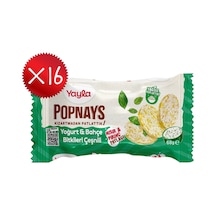 Yayla Popnays Yoğurt Ve Bahçe Bitkileri Çeşnili Mısır Ve Pirinç Patlağı 68 G X16