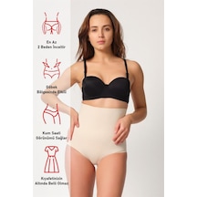 Bonbonetti Chocolate Baby & Kids Lazer Kesim İz Yapmayan Uzun Slip Korse Ten