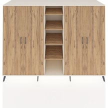 Kronos Dolap 12 Raflı 4 Kapaklı 220x59x163 Aytaşı-çam Atlas Çam - Aytası