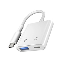 Büro Ev Ofis Cihazları İçin Usbc-otg Şarj Çevirici