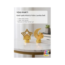 Ramazan Gold Işıklı Ramazan Masa Üstü Lamba Işıklı Seti 2 Adet Altın Tüm Yaşlar