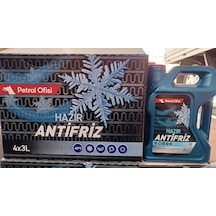 Petrol Ofisi Hazır Antifriz 3 Lt X 4 Adet Koli 2023 Ürt.