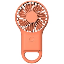 Cbtx El Cep Mini Küçük Fan Şarjlı Dış Mekan Usb 7 Renkli Işık Turuncu