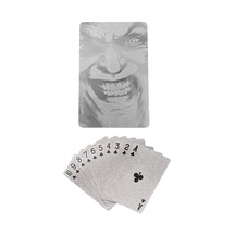 Silver Joker İskambil Kağıdı Kaygan Plastik Su Geçirmez Oyun Kağıdı Cin884slv