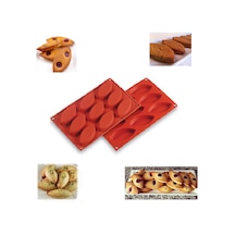 9 Göz Mekik Şekilli Silikon Sabun  Çikolata Mum Pasta Kek Kalıbı