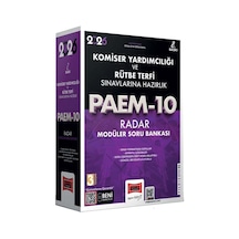 Yargı 2026 Paem Komiser Yardımcılığı Ve Rütbe Terfi Sınavlarına Hazırlık Radar Modüler Soru Bankası