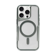 İphone 16 Pro Max Kılıf Boyi Magsafe Silikon Kapak - Yeşil